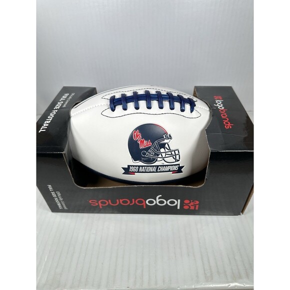 Ole Miss Stadium Full-Size Football Official NCAA Licensed by Logo Brands NEW - Picture 3 of 4
